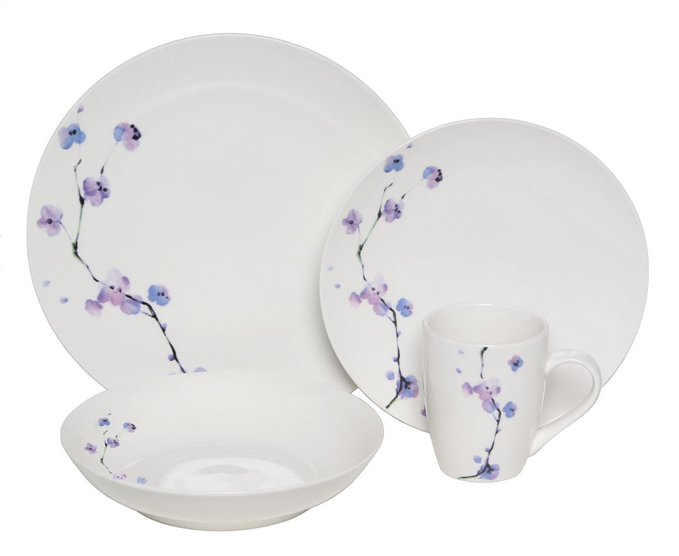 Melange Premium Zen 32 Piece Dinnerware Set, Service for 8 & Reviews